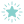 Teal snowflake icon on a dark background