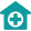 House icon in teal with a heart at the center, symbolizing home care or love for home environments (decorative button/icon).