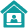 Teal house icon with a medical cross, representing home health care or in-home medical services