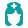 Nurse-icon Teal penguin mascot icon/silhouette